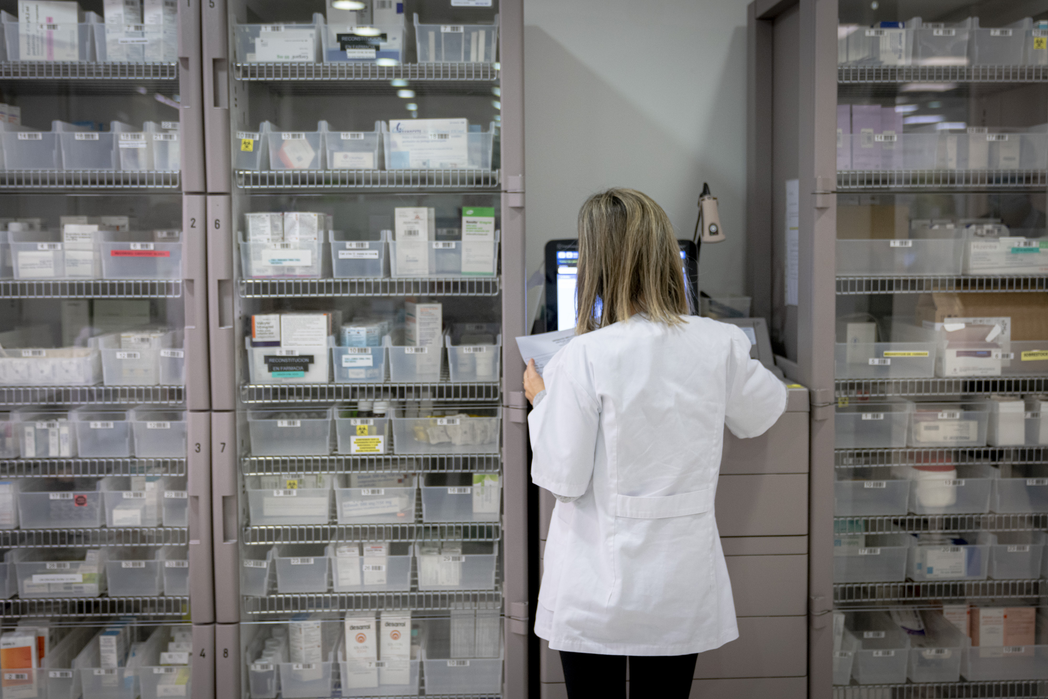 Pharmacie de l'hôpital Sant Joan de Deu, à Barcelone. 
