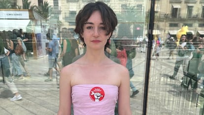Nerea Sierra, étudiante de 17 ans et participante à la manifestation de Valence. 