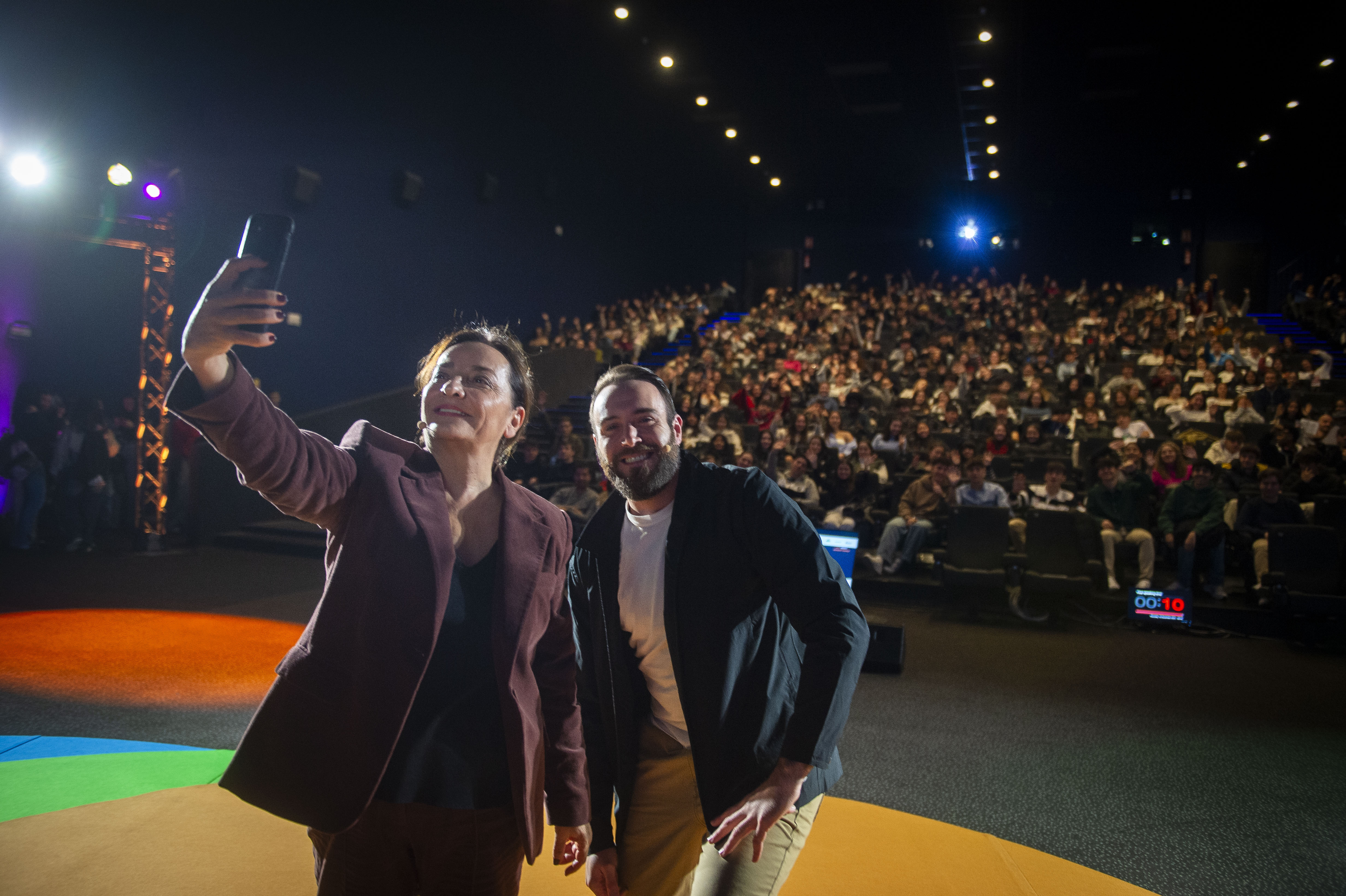 Pepa Bueno, directeur d'EL PAÍS, et Félix Castillo, présentateur de LOS40.