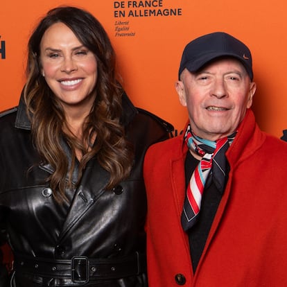 Karla Sofía Gascón et Jacques Audiard, protagoniste et directrice de «Emilia Pérez», dans un acte à Berlin, en Allemagne, en novembre 2024.