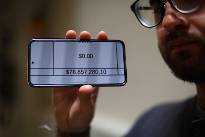 Le document Icetex dans Hugo Caro a détaillé la dette qu'il a avec l'entité. 