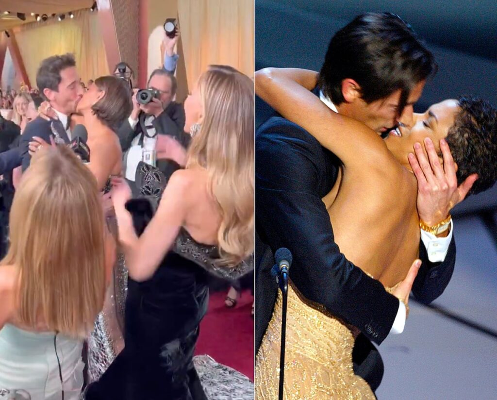 Halle Berry retourne Adrien Brody l'Oscar Kiss 22 ans plus tard