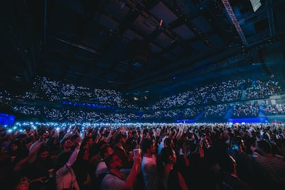 Imagenl of Movistar Arena (Madrid), le 23 février lors du concert d'Amaia. 