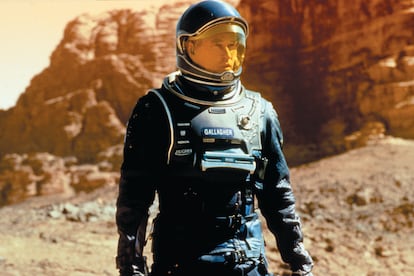Val Kilmer en tant que Robby Gallagher sur «Red Planet» (2000).