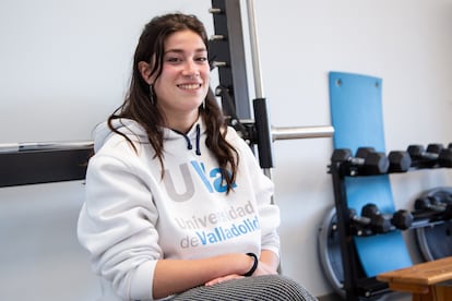Silvia Arribas, étudiante des sciences de l'activité physique et des sports du campus de Soria.