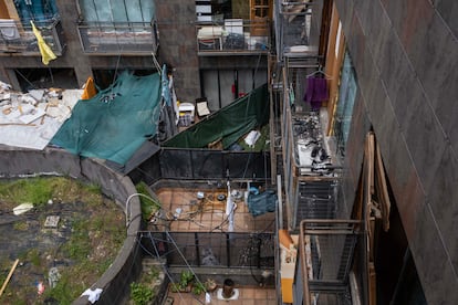 

Intérieur de l'hôtel occupé à San Blas
