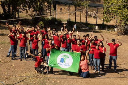 Élèves du lycée agroécologique El Limón.