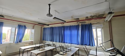Le statut actuel de CEPA Vallasas, où une formation initiale, secondaire et numérique pour les adultes est offerte. Photographies attribuées par le groupe municipal socialiste.