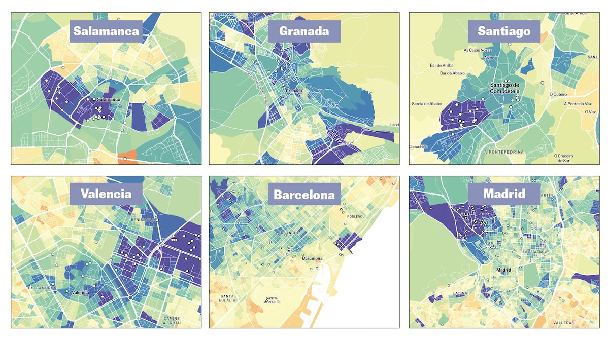 Carte | Qui va à l'université? Dans les quartiers riches, les étudiants sont deux fois comme dans les pauvres