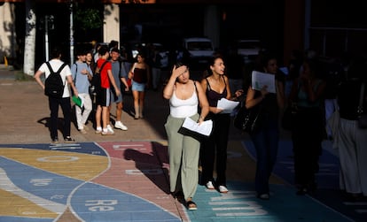 Les étudiants de l'appel extraordinaire pour la sélectivité dans le facultrad des sciences chimiques de l'Université Complutense.