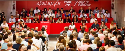 Vue générale du Comité fédéral de la PSOE ce samedi.