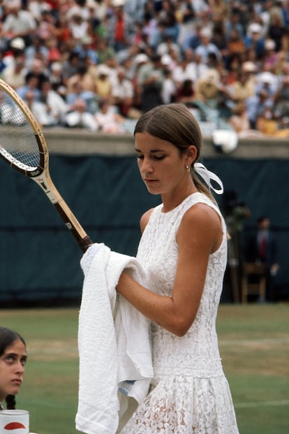Chris Evert, avec lequel c'est probablement le «look de tennis le plus élégant de l'histoire.