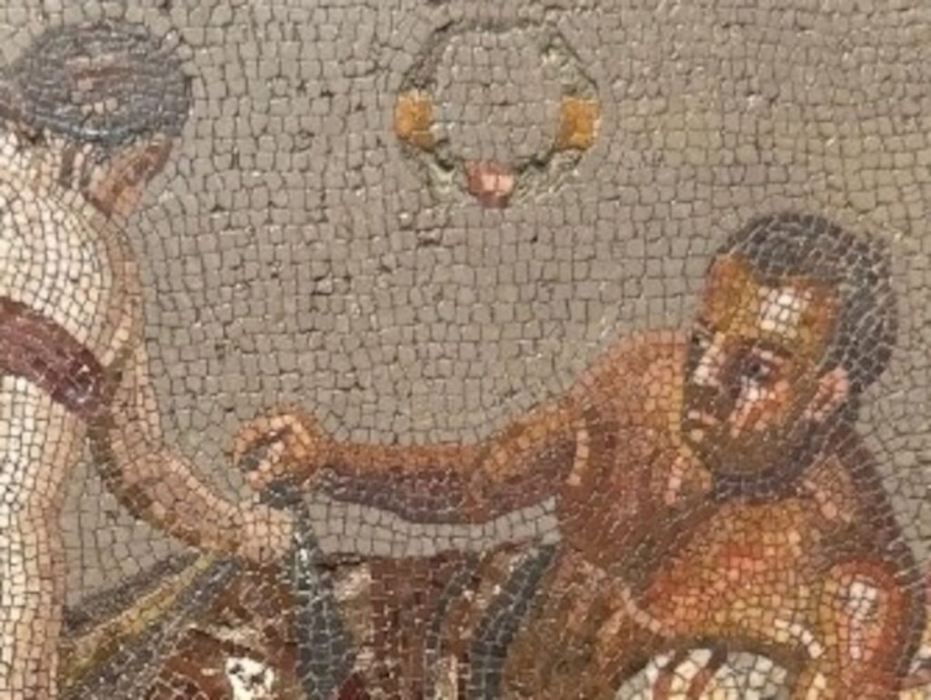 Pompeya récupère une mosaïque érotique romaine du 1er siècle.
