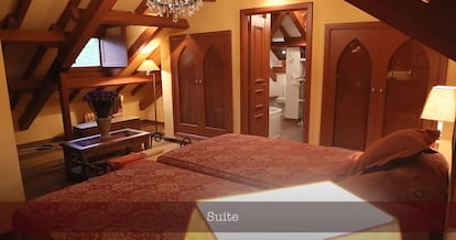 Suite principale, située dans le grenier informatique. Capture d'une vidéo promotionnelle de Sauber Real State. 