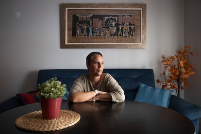 Esther Soto, dans la maison d'un parent de LA Algaba.