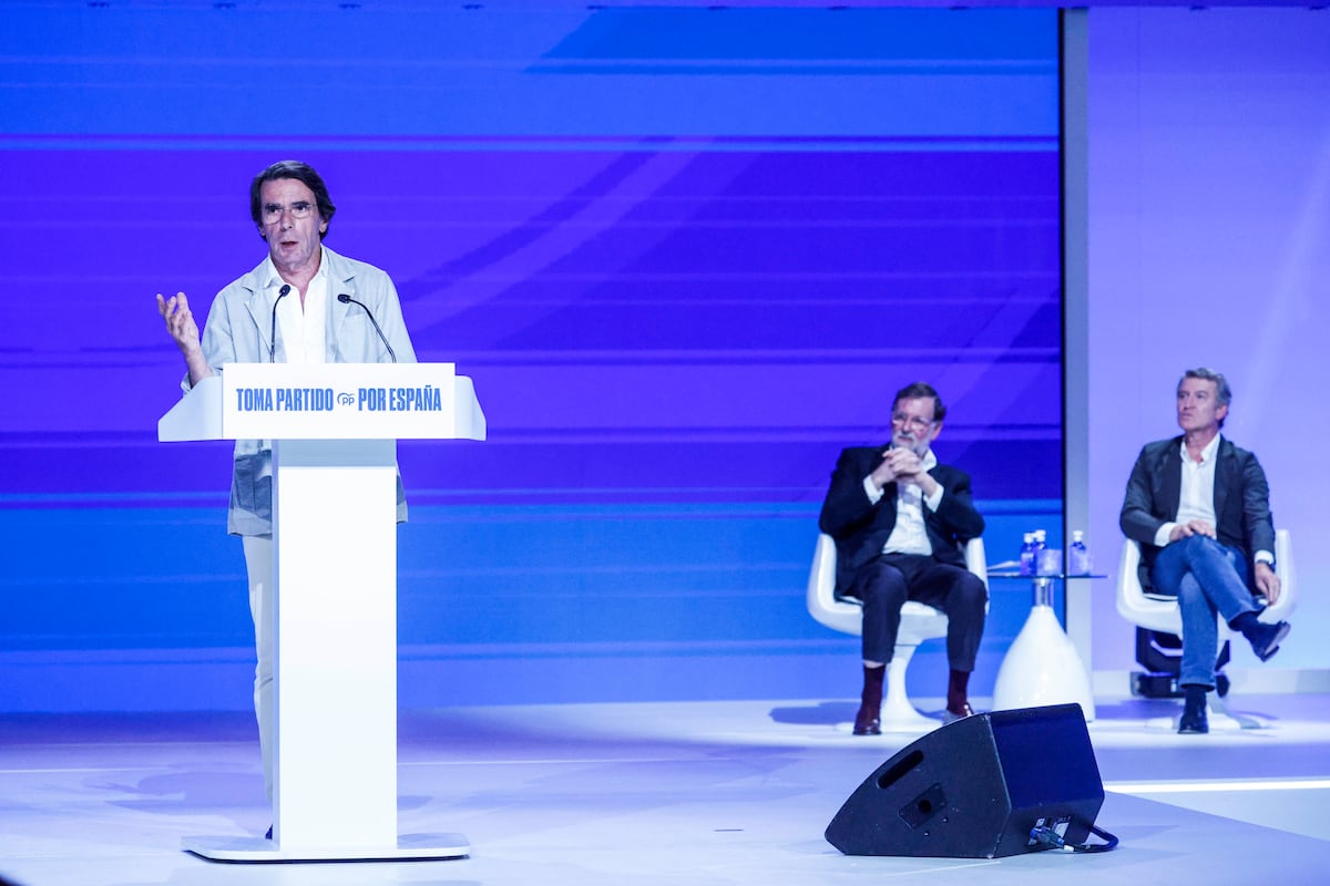 Aznar reste à l'aise en attendant de voir Sánchez en prison