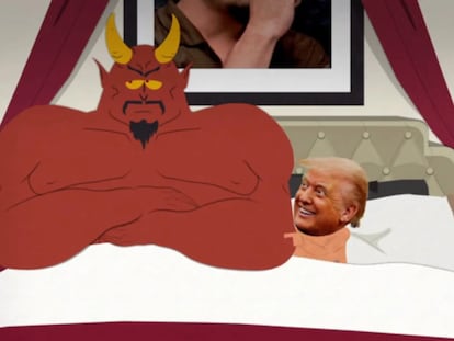 Satan et Donald Trump, à une image du premier épisode de la 27e saison de «South Park».