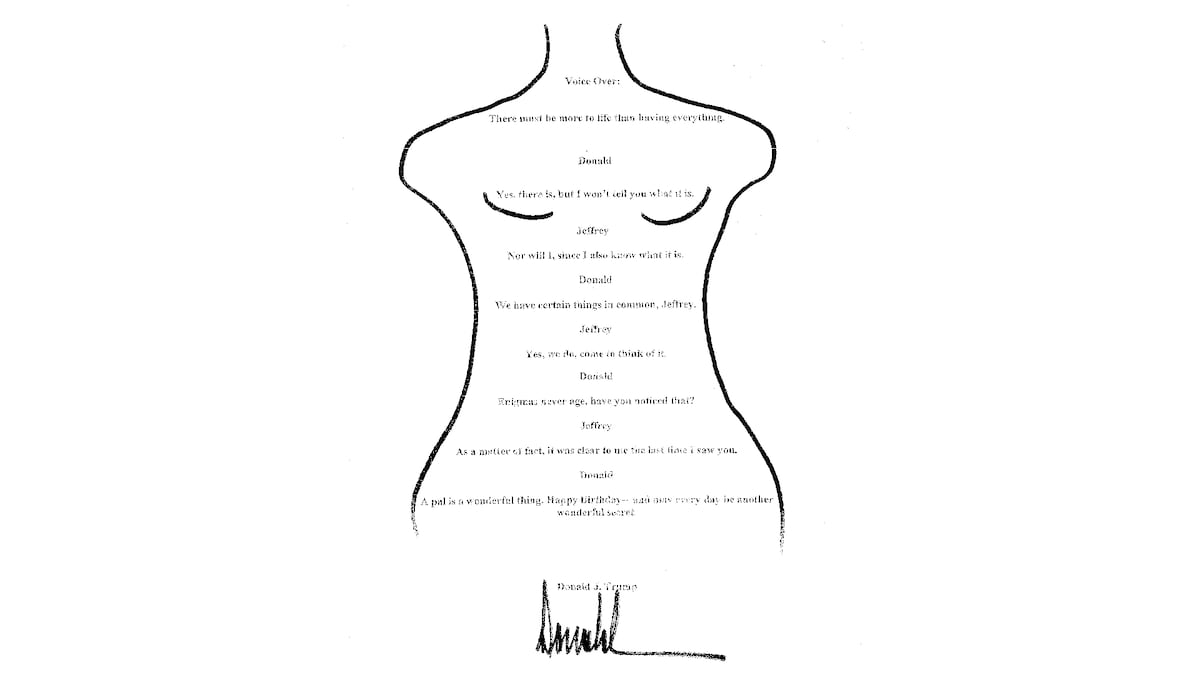 Le Congrès américain publie les félicitations avec le dessin d'une femme nue que Trump a envoyé à Epstein et a nié avoir envoyé