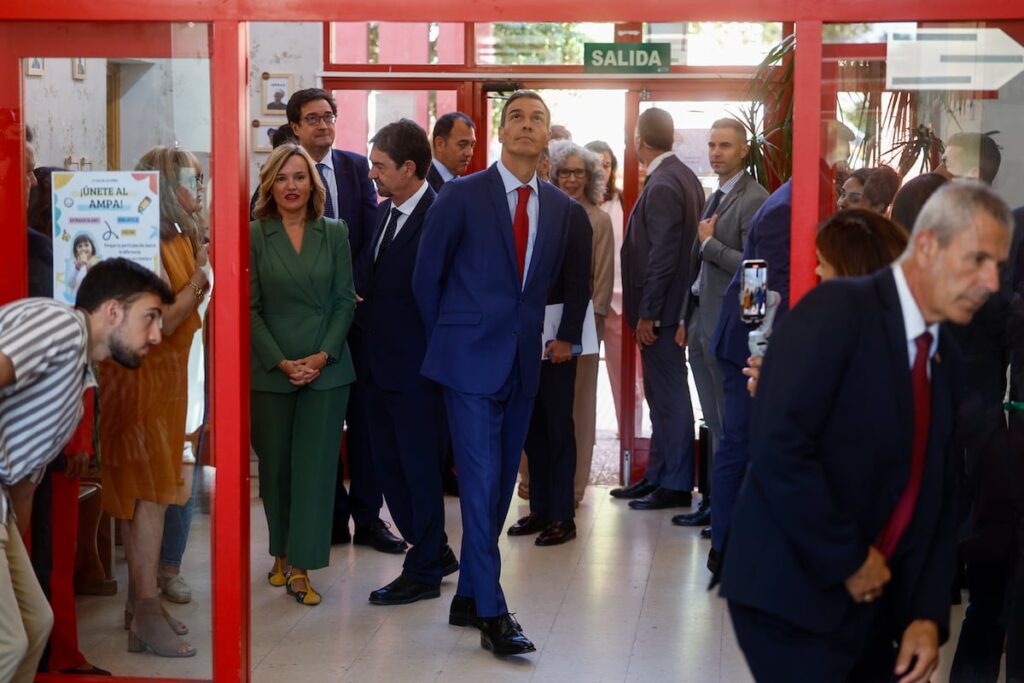 Sánchez annonce la réduction du calendrier scolaire des enseignants et 175 millions pour les carrés de 0 à 3 ans pour les enfants de familles vulnérables