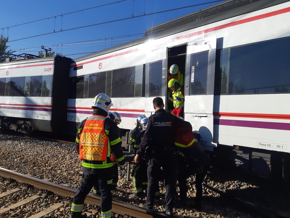 Six blessés légers dans le déraillement d'un train Cercanías à San Fernando de Henares