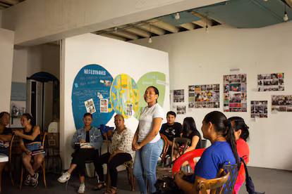 Un atelier NiMu pour les femmes bénéficiaires du programme.