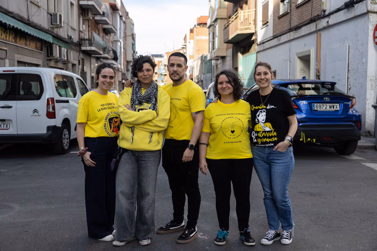 Les enseignantes de la petite enfance à Madrid dénoncent la précarité professionnelle et scolaire : « Je préférerais emmener mon fils jouer en plein air »